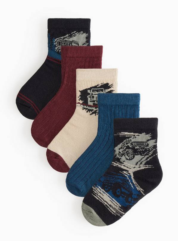 Explore Ankle Socks 5 Pack  4-6.5